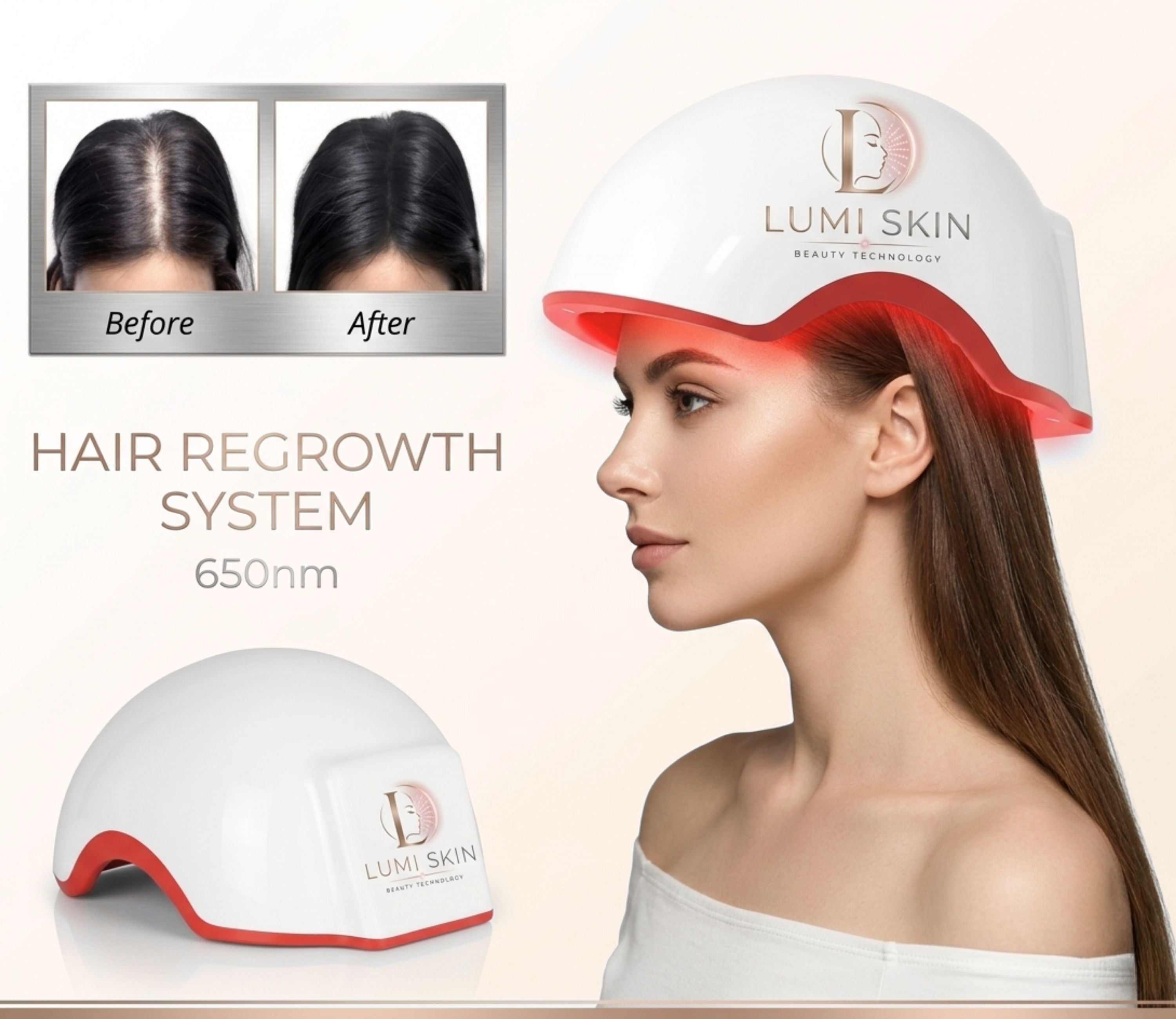 LumiSkin Red Light Therapy Helmet for Hair Growth