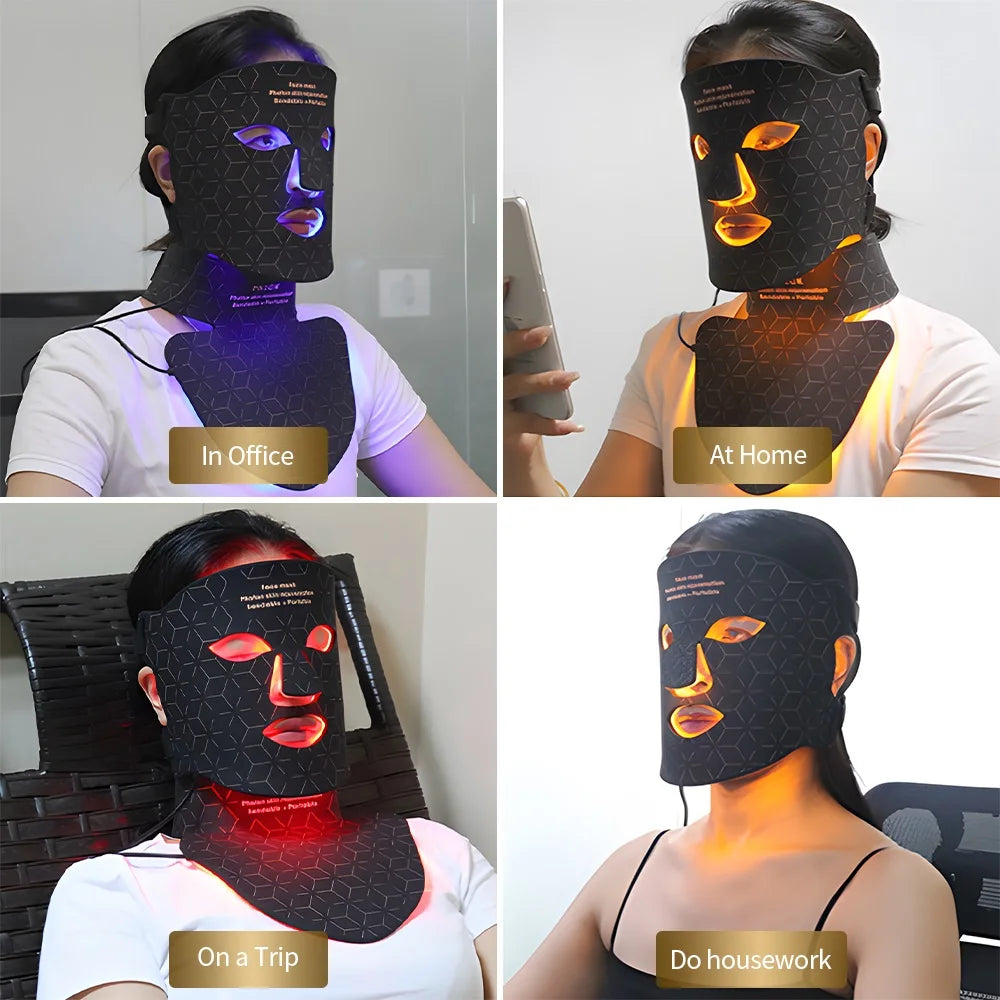 LumiSkin LED Mask Face With Neck 4 Colors